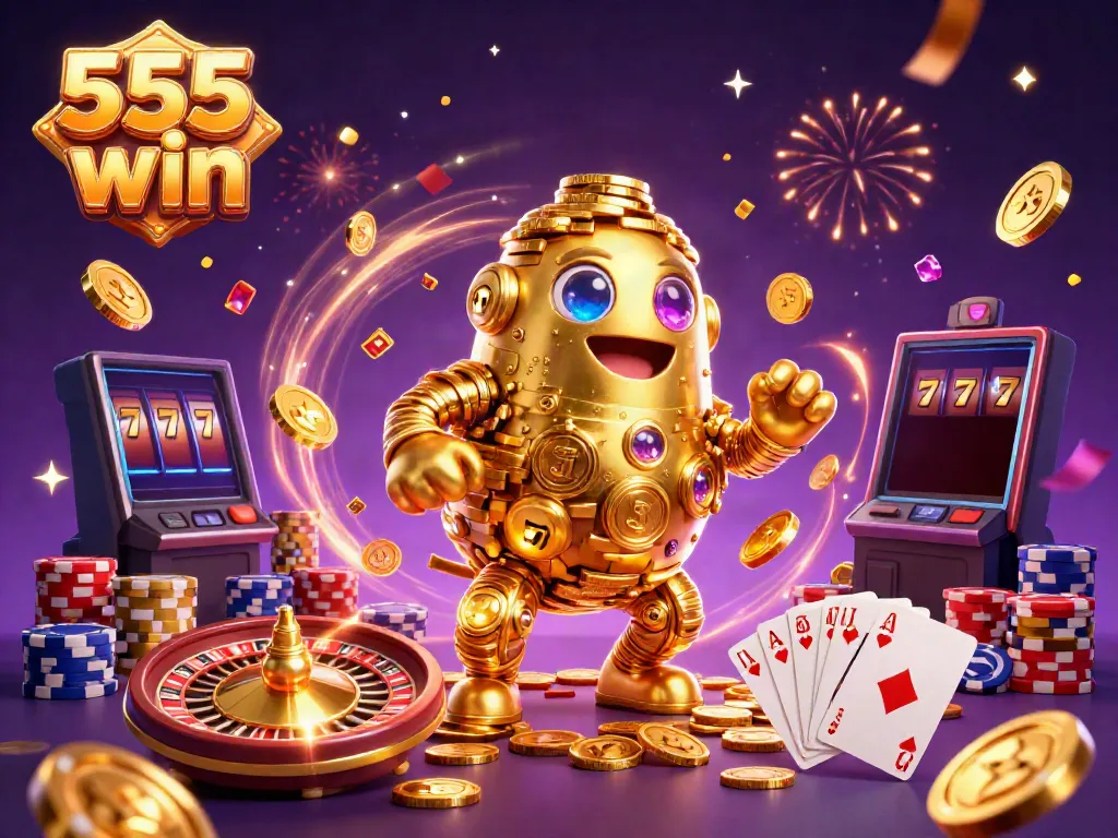 Experience excitement with the 555 win golem and dazzling casino elements in a vibrant celebration.