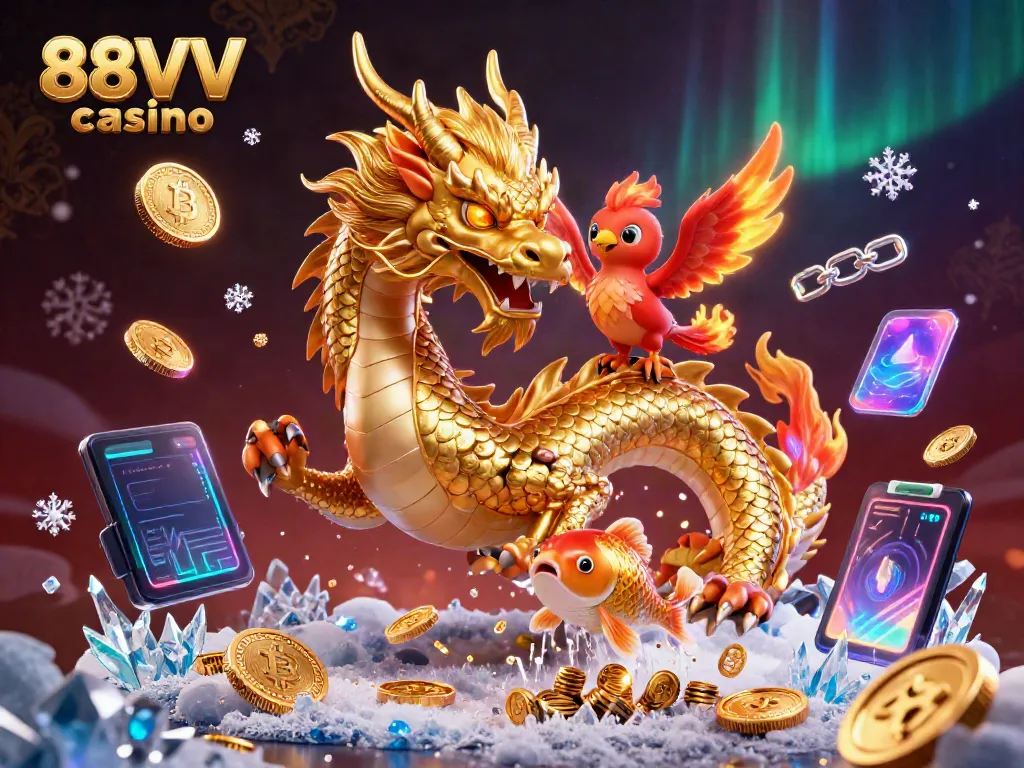 Experience vibrant gaming with 88VV casino featuring enchanting characters surrounded by dynamic elements.