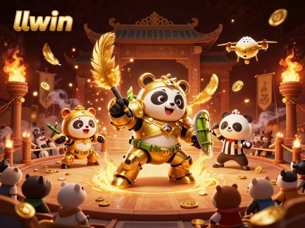Engage in thrilling gaming at llwin with a dynamic mech-suit panda and exotic casino themes.